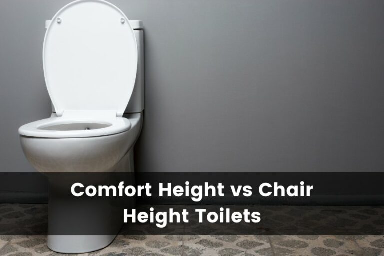 Comfort Height vs Chair Height Toilet: Toilet Height Options Explained