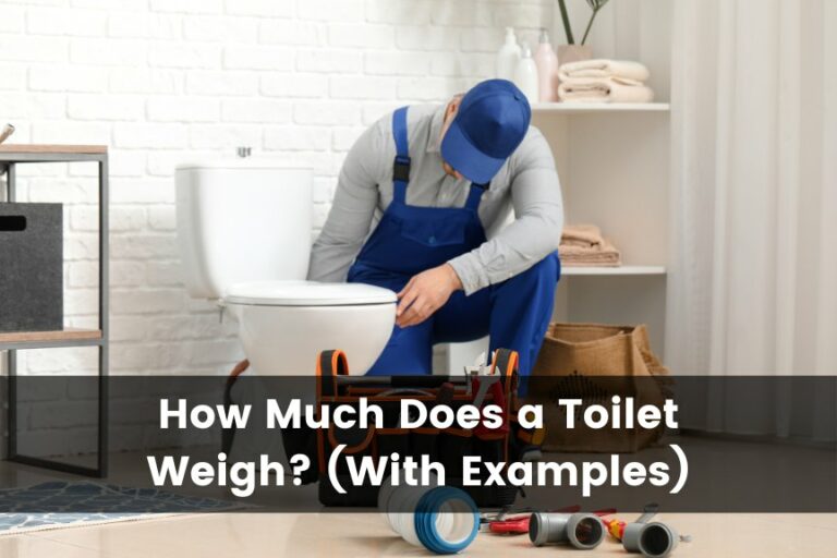 How Much Does a Toilet Weigh? (with 6 Examples)
