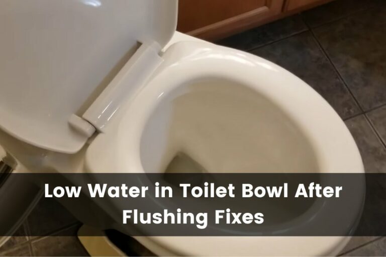 Low Water in Toilet Bowl After Flushing? Causes and Fixes